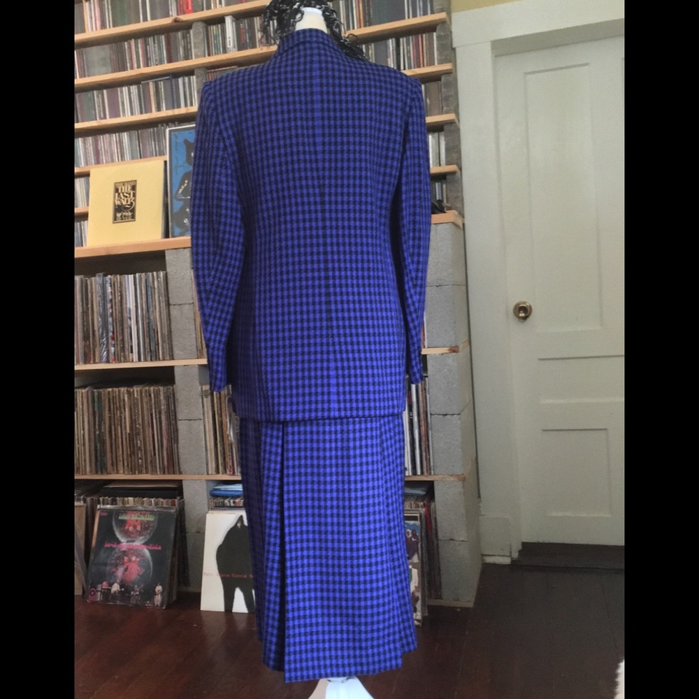 Christian Dior NWT vintage purple black skirt suit - Picture 4 of 8